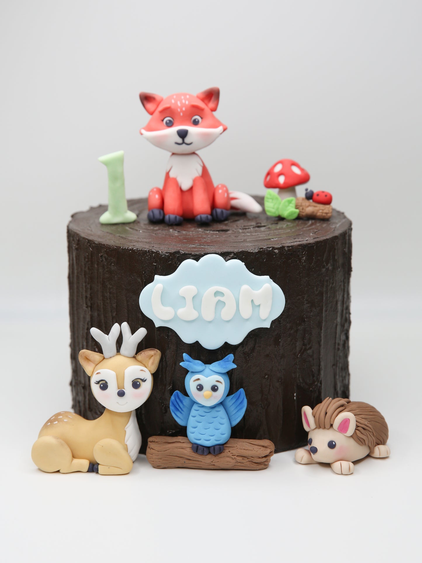 Premium Woodland Animal Cake Toppers
