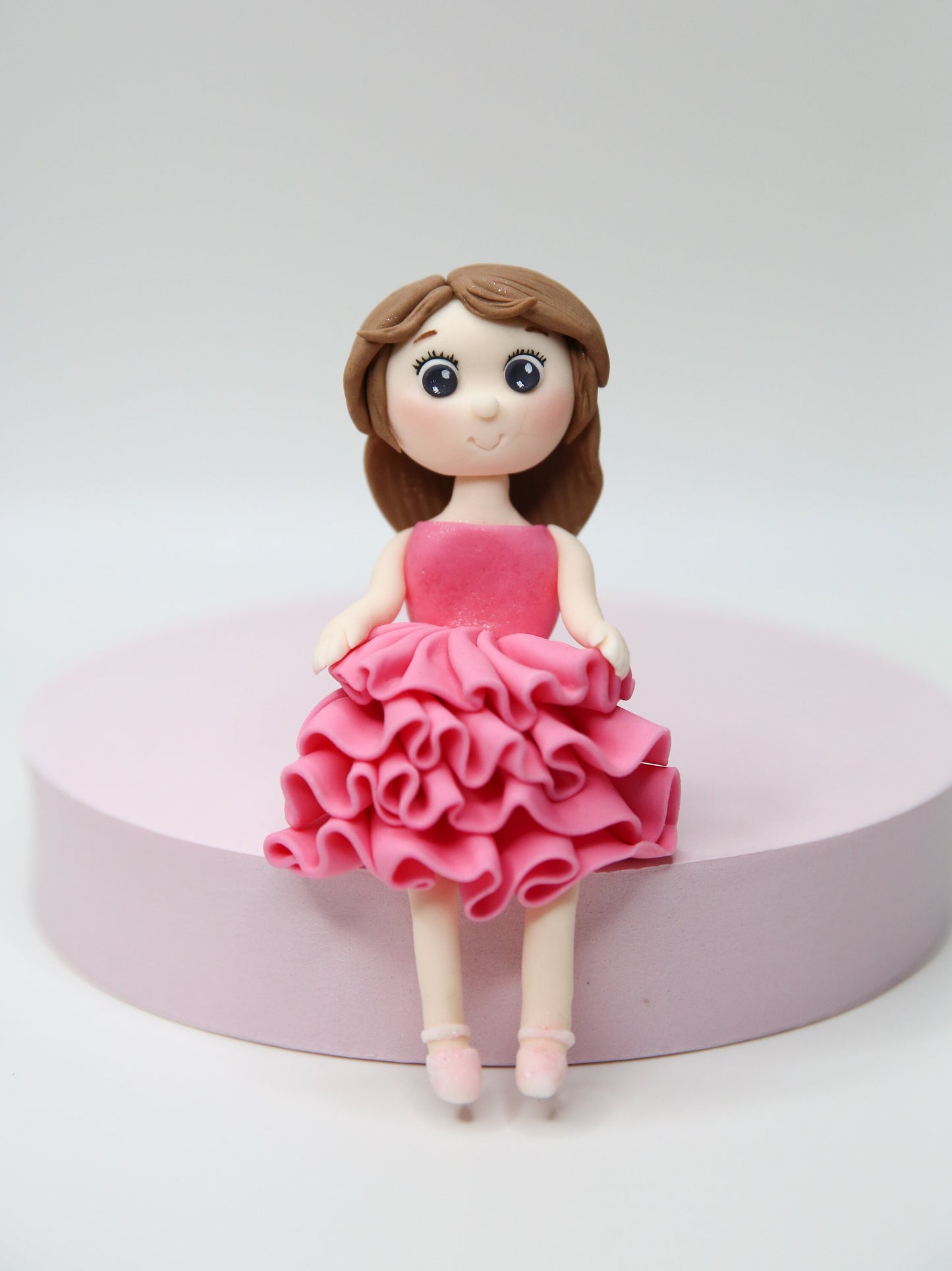 Personalised Girl Fondant Cake Topper Customisable Girl Edible Cake Topper for Girl Birthday