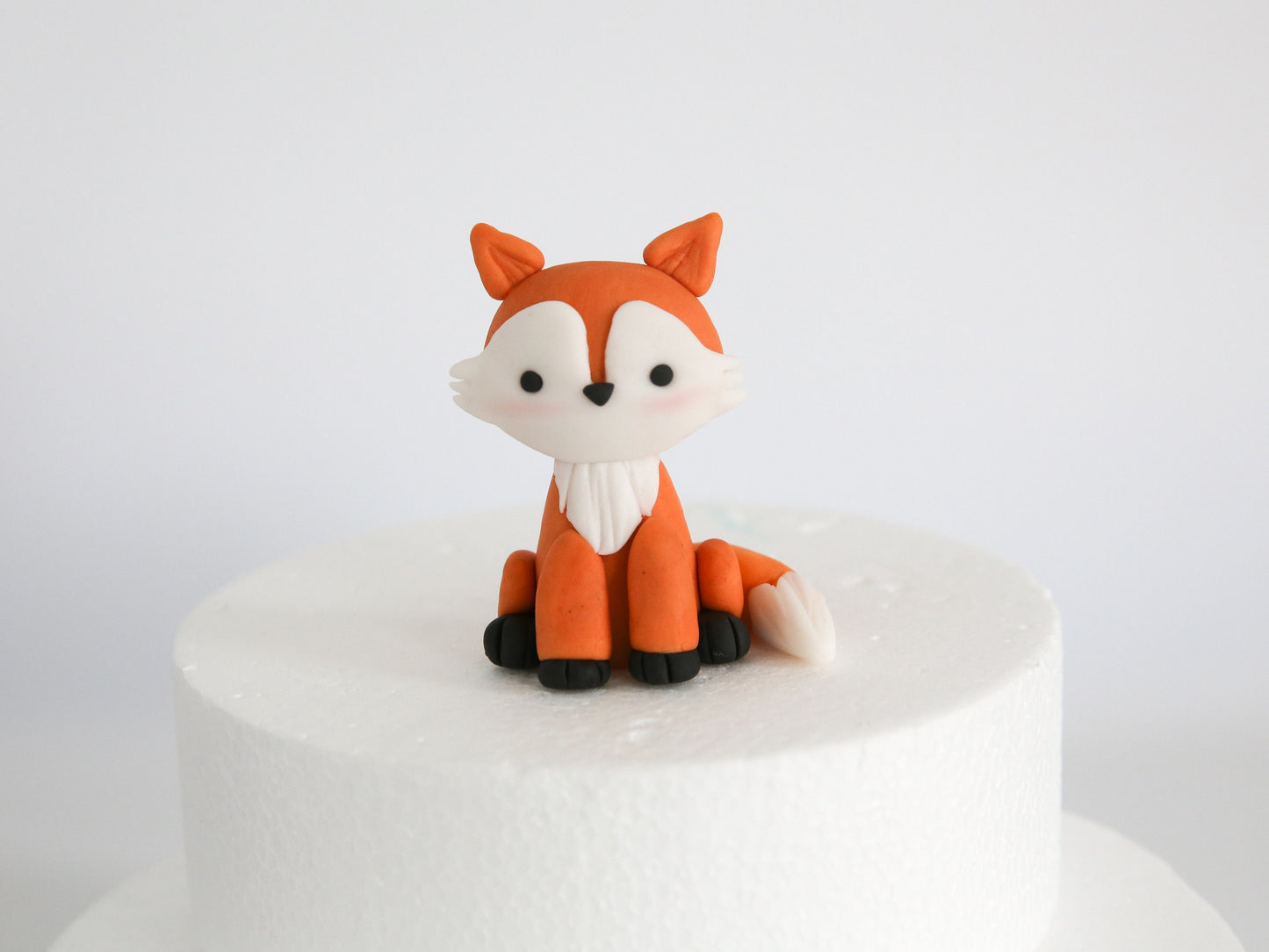 Woodland Cake Topper Fondant with Mushrooms and Tree