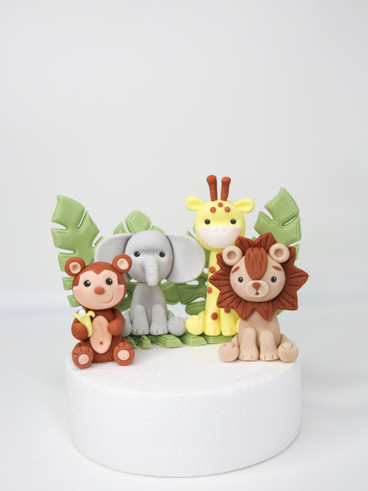 Baby Winnie the Pooh and Friends Cake Topper Fondant with Mushroom and Tree  Bundle, Edible Cake Decorations for Baby and Kid Birthday Party (Full Set