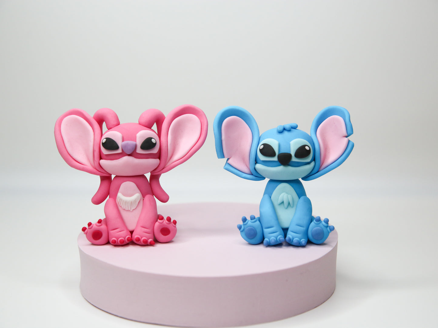 Cartoon Character Stitch and Angel Inspired Cake Topper