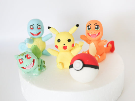 Unofficial Pokemon Inspired Cake Toppers